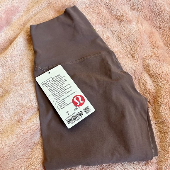 NWT Lululemon Align Pant II 25" *Lunar New Year Misty Mocha Size 6 - Picture 4 of 8